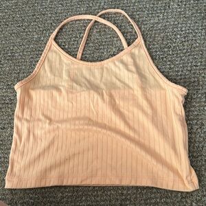 orange cropped tank